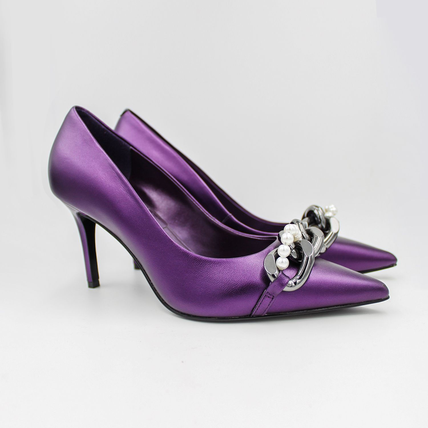 Fab Luxury Dark Purple High Heels